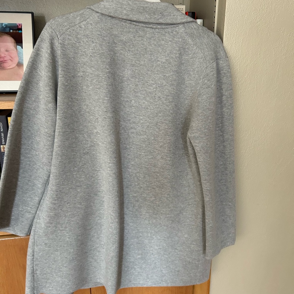 J. Crew Women's Light Gray Blazer - Picture 2 of 4